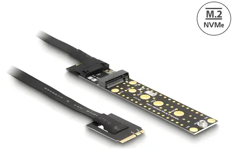 Delock / Redukce M.2 Key A+E samec - M.2 Key M slot / kabel 20 cm