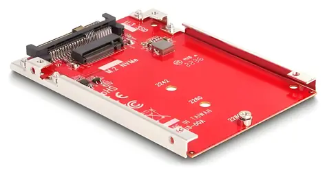 DeLock / Převodník / 2,5” U.3 SFF-8639 > M.2 NVMe Key M / 7 mm / PCIe 4.0