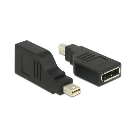 Delock Adaptér / mini DisplayPort - DisplayPort / 90° / 4K / černá
