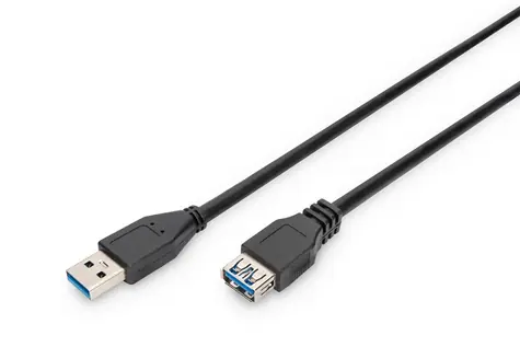 Digitus černá / Prodlužovací kabel USB 3.0 A-A / 3 m