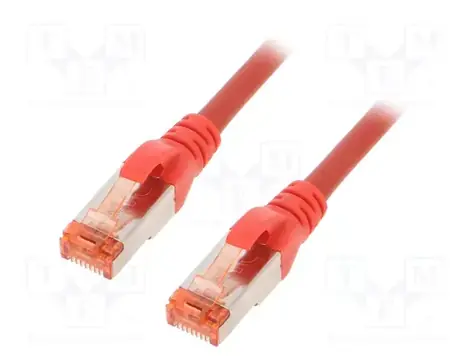 Digitus červená / Patch kabel / Cat6 S/FTP / RJ45 / 5 m / AWG 27/7