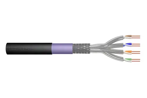 Digitus Cat.7 S/FTP / Zemní instalační kabel / 500 m / PE / černý