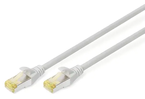 Digitus CAT 6A S/FTP 2,5 m šedá / Patch kabel / S/FTP / AWG 26/7 / LSZH / PoE++