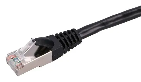 Extralink černá / Patch kabel / Cat.5e / FTP / 2 m