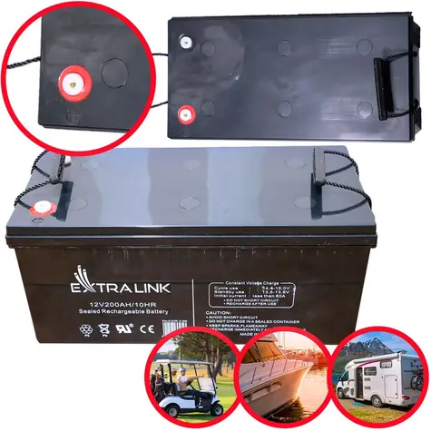 Extralink Akumulátor AGM 12V 200Ah / Akumulátor / VRLA / bezúdržbový