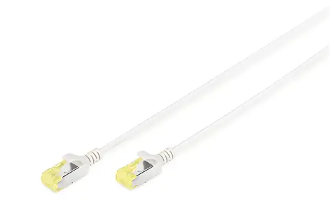 Digitus CAT 6A U/FTP Slim šedá / Patch kabel / RJ-45 / 500 MHz / 1 m