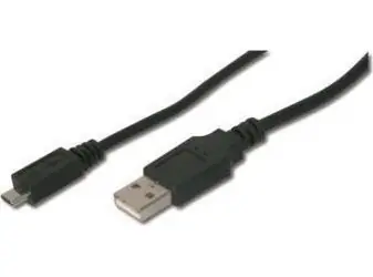 Digitus černá / USB kabel / USB A na Micro USB B / USB 2.0 (480 Mbit/s) / 1 m