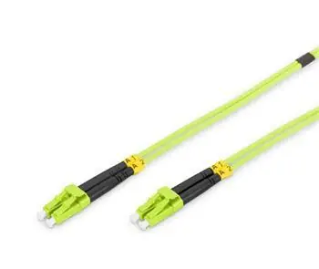 Digitus LC-LC OM5 Multimode 1 m zelený / Optický patch kabel / Duplex / LSZH