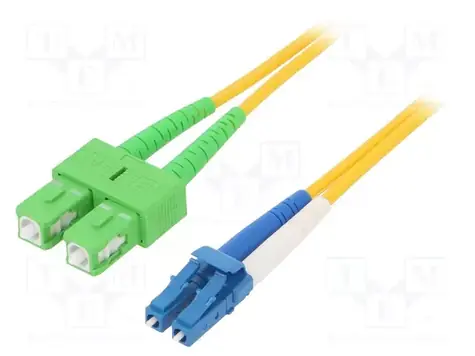 Digitus SC (APC) - LC (PC) 1 m / Optický patch kabel / Singlemode OS2 / Duplex / LSZH