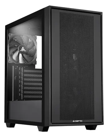 Chieftec Night Hunter GS-03B-BLK-OP černá / Skříň / Midi Tower / tvrzené sklo / ATX, E-ATX / bez zdroje / USB-C