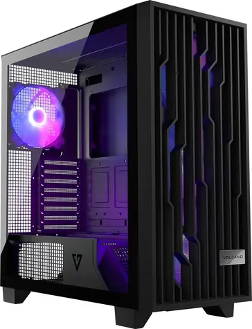 MODECOM Volcano Perun Apex ARGB černá / Skříň / ATX / 1x USB-C / 2x USB 3.0 / 4x 140mm ARGB / bez zdroje
