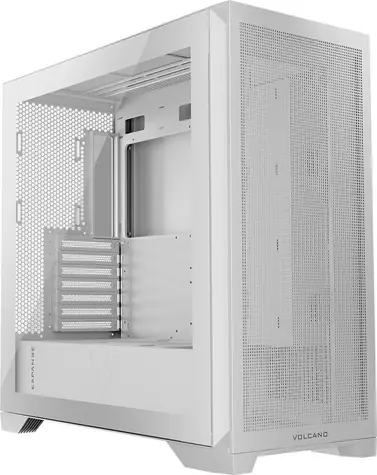 Modecom Volcano Expanse S bílá / PC skříň / Midi tower / ATX / USB-C / bez zdroje