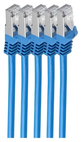 Shiverpeaks modrá / Patch kabel / Cat7 S/FTP / RJ-45 / 0,25 m