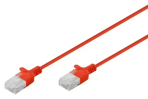 Digitus červená / Patch kabel / CAT 6 U/UTP / Slim / 2 m