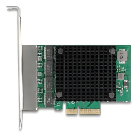 Delock PCI Express x4 / Síťová karta / 4x RJ45 / 2,5 Gigabit LAN / Realtek RTL8125B