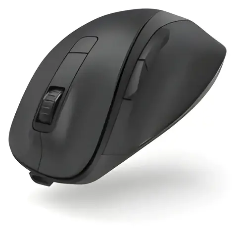 Hama MW-500 V2 černá / Bezdrátová myš / Blue Wave senzor / 6 tlačítek / nabíjecí / tichá