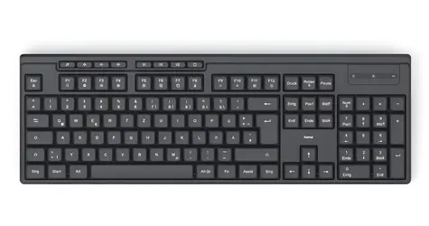 Hama WK-200 černá / Bezdrátová klávesnice / Full-size