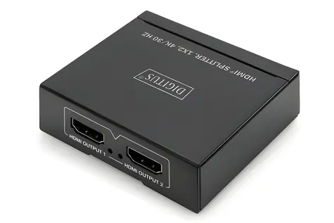 Digitus HDMI splitter 1-2 porty černá / 4K Ultra HD 30Hz / 1x2 HDMI
