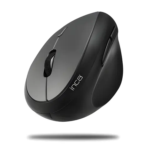 INCA IWM-279G šedá / Myš / Vertikální / Bezdrátová 2.4 GHz / 1600 DPI / 6 tlačítek