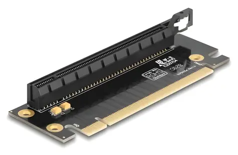 Delock Riser karta PCI Express x16 na x16 90° / Riser karta / PCIe / zasunutí vlevo / výška 40 mm