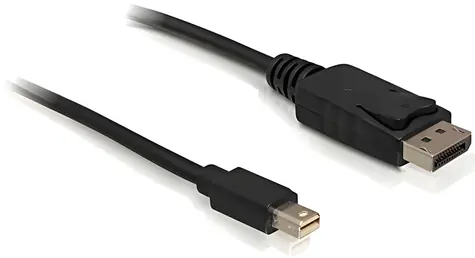 Delock Mini DisplayPort - DisplayPort černá / Video kabel / 2 m / 4K / 60 Hz / DP 1.2