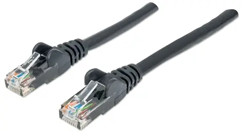 Intellinet Cat6 U/UTP černá / Patch kabel / RJ-45 / 1,5 m / PoE++