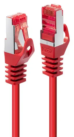 Lindy Cat6 S/FTP červená / Patch kabel / RJ-45 / AWG28 / 0,5 m
