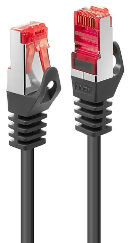 Lindy Cat6 7,5m černá / Patch kabel / S/FTP / RJ45-RJ45 / AWG28