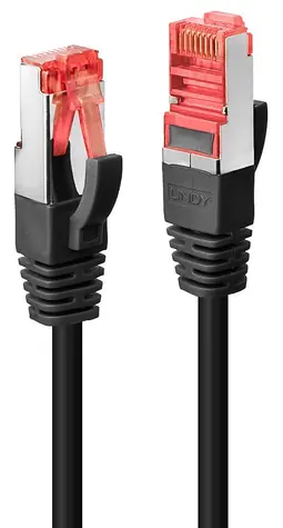 Lindy Cat6 S/FTP 7,5m černá / Patch kabel / RJ45-RJ45 / 250 MHz