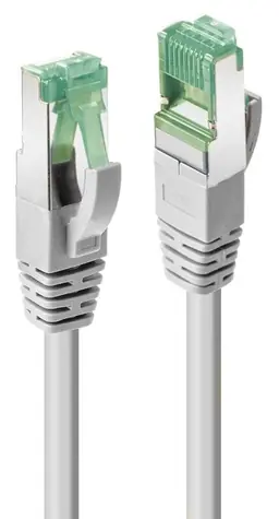 Lindy Cat6a šedá 2 m / Patch kabel / S/FTP / RJ-45 / 500 MHz / TPE