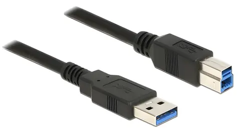 Delock USB-A - USB-B černá / Kabel / USB 3.2 Gen 1 / 2 m / 5 Gbit/s