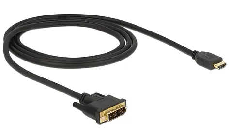 DeLock DVI-D 18+1 - HDMI-A 1 m černá / Kabel / max. 1920x1200 px / 3,96 Gbit/s