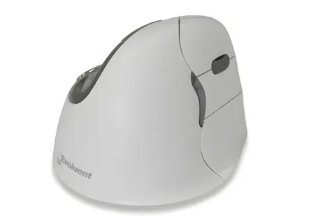 Evoluent VerticalMouse 4 Right Hand bílá / Ergonomická bezdrátová myš / Bluetooth / Mac OS / pro praváky