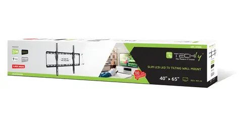 Techly ICA-PLB-161L černá / Nástěnný držák pro TV / 40-65