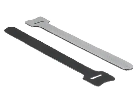 Delock černá / Stahovací páska se suchým zipem / 12 x 150 mm / 10 ks