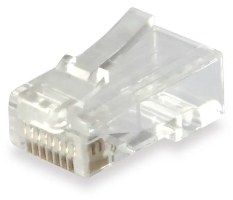 Equip RJ45 Cat6 transparentní / Konektor / Nestíněný / 100 ks / pozlacené kontakty