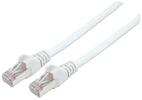 Intellinet Patch kabel Cat6 bílý / Síťový kabel / S/FTP / RJ-45 / 0,5 m / LSZH