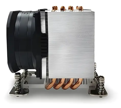 Inter-Tech A-55 / Aktivní CPU chladič / socket AMD SP6 / 4x heatpipe / TDP 225W / 8cm ventilátor / černá