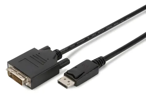Digitus DisplayPort - DVI(24+1) 3 m černý / Video kabel / M/M / Full HD 60 Hz