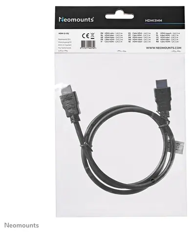Neomounts HDMI3MM černá / Kabel HDMI / High Speed / 1 m / 10,2 Gbit/s