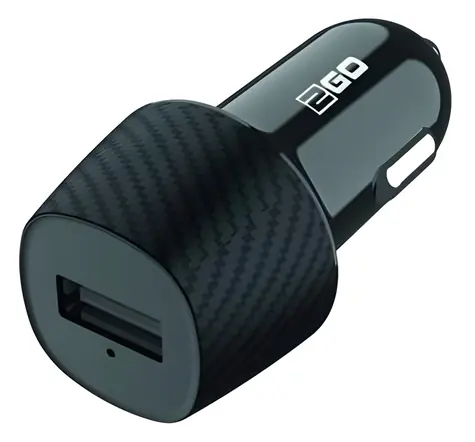 2GO černá / Autonabíječka / 1x USB-A / 10 W / 5 V / 2,1 A