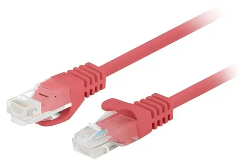Lanberg UTP CAT5E 3m červená / Patch kabel / RJ45-RJ45 / 10-pack / Fluke Passed