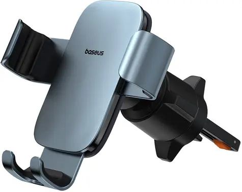Baseus Metal Age 3 šedá / Gravitační držák telefonu / Do ventilace auta