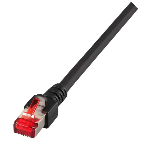 EFB CAT6 S/FTP 2m černá / Patch kabel / RJ45-RJ45 / LSZH / 250 MHz
