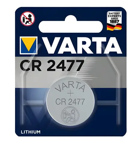 Varta CR2477 / Knoflíková baterie / 3V / 650 mAh / lithium / 1 ks / v blistru