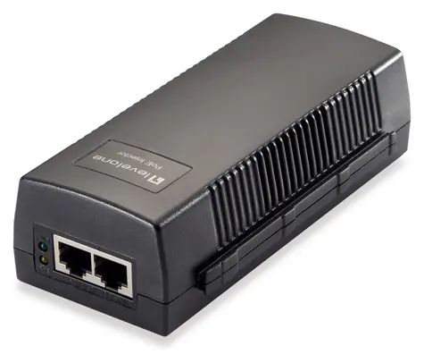 LevelOne POI-2012 / PoE injektor / Fast Ethernet / 15,4 W / IEEE 802.3af
