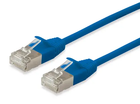 Equip SlimFlex modrá / Patch kabel / Cat 6a F/FTP / RJ45-RJ45 / 2 m / LSZH
