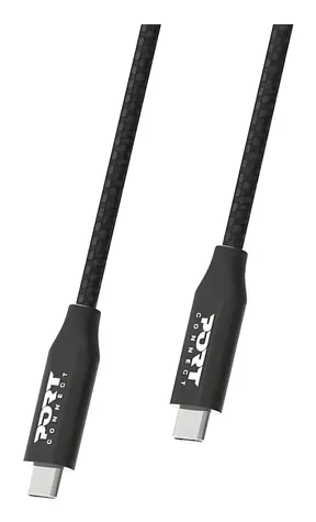Port USB-C - USB-C černá / Datový a nabíjecí kabel / PD 100 W / USB 3.2 Gen2x2 / 20 Gb/s / 2 m