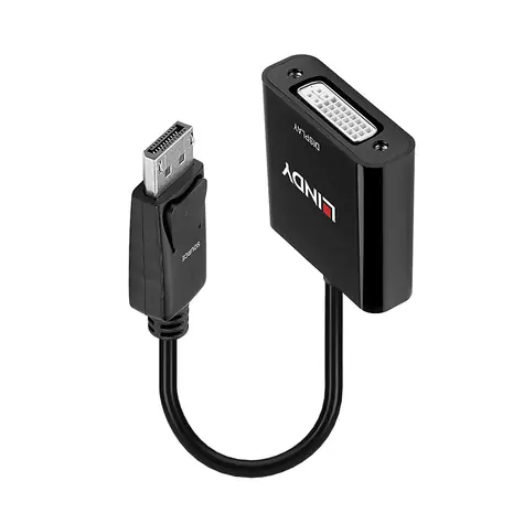 Lindy DisplayPort - DVI-D černá / Adaptér / 1920x1200 / 60Hz