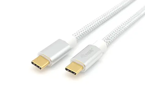 Equip bílá / Kabel USB-C na USB-C / USB 3.2 Gen 2 / 10 Gbit/s / PD 100 W / 0,5 m